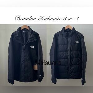THE NORTH FACE Men's Bandon Triclimate Insulated Down Dryvent 3 in 1 Black
